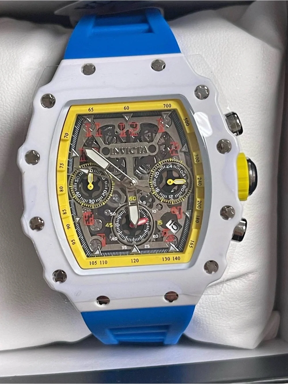 Invicta Racing Valxor Unisex Watch - 40mm, Blue (69775) new